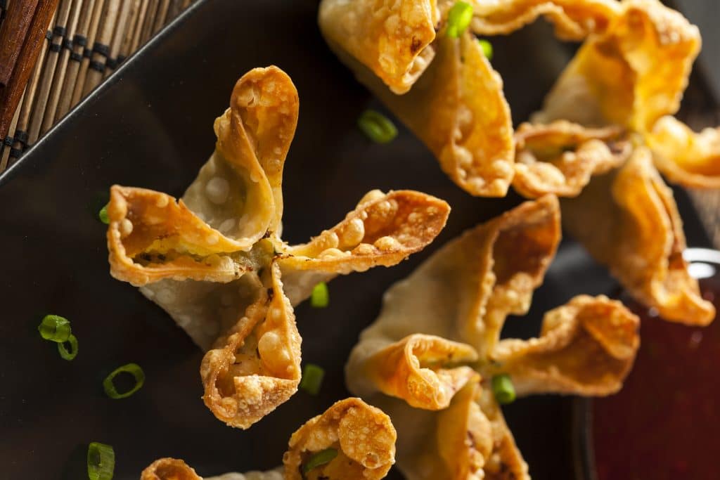Asian Crab Rangoons with Sweet and Sour Sauce